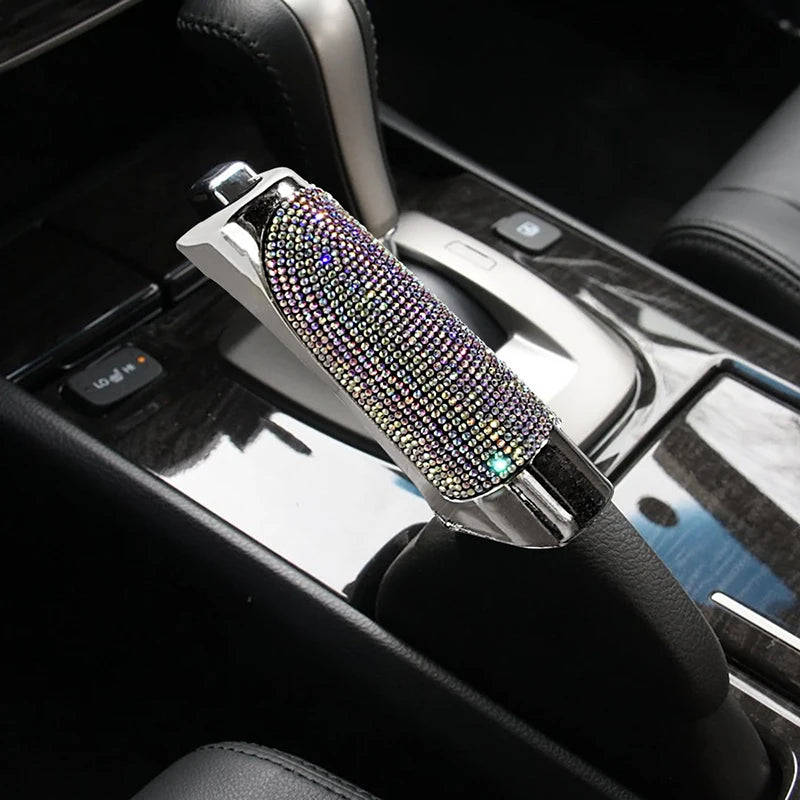 Universal Crystal Car Handbrake Cover - Glamorous Grip for Your Ride